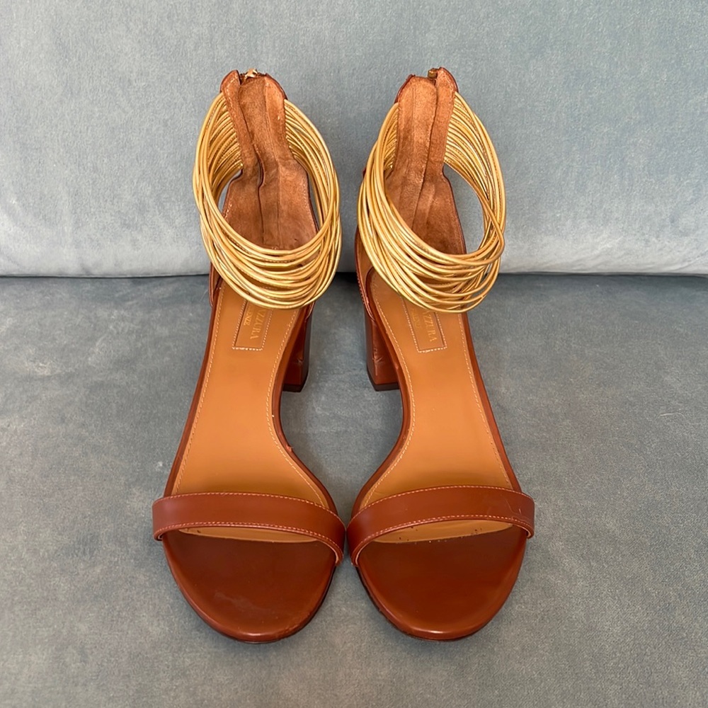 Aquazzura Ankle Block Heels